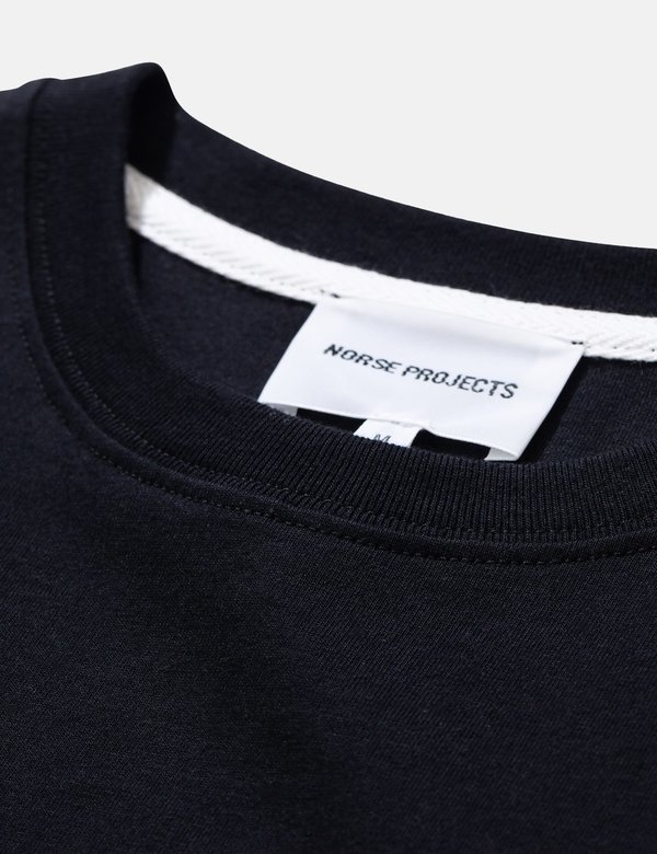 Norse Projects Niels Centre Logo T-Shirt - Black Norse Projects Niels Centre Logo T-Shirt - Black