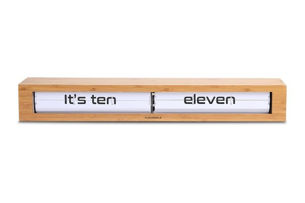 Cloudnola Texttime Bamboo Flip Clock Cloudnola Texttime Bamboo Flip Clock