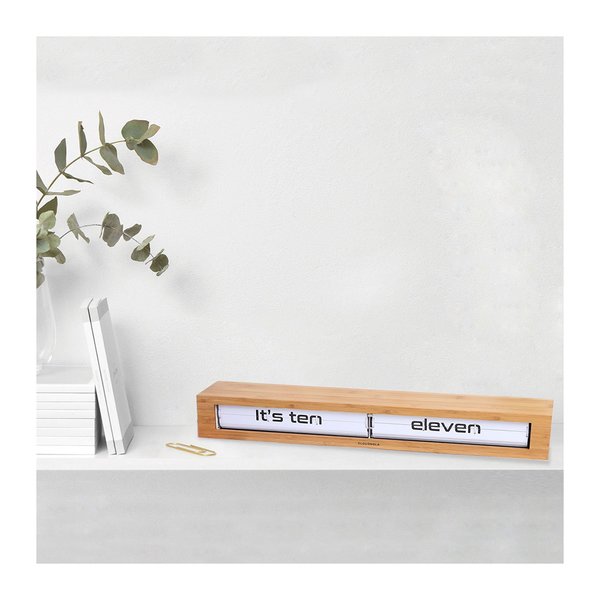 Cloudnola Texttime Bamboo Flip Clock Cloudnola Texttime Bamboo Flip Clock