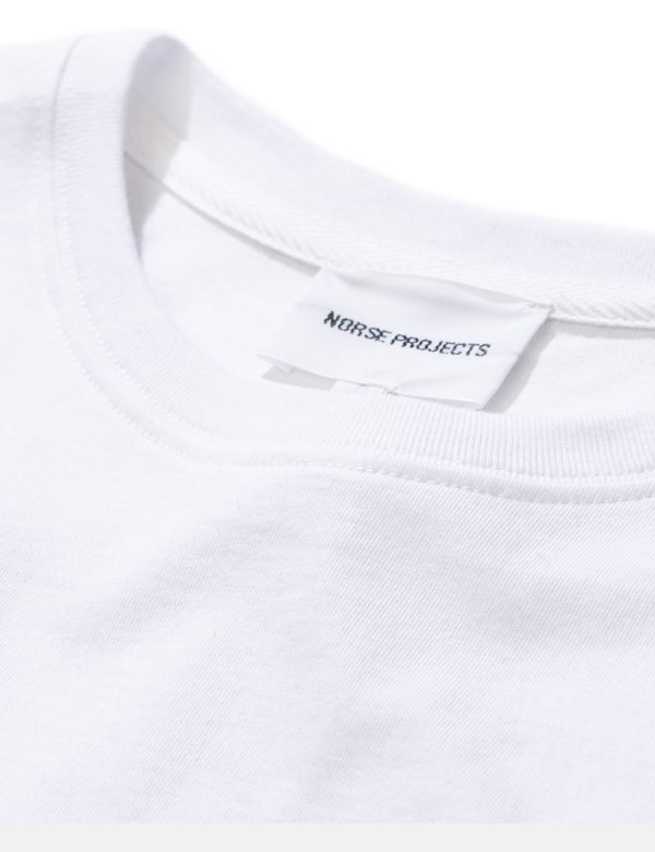 Norse Projects Niels Sign Logo T-Shirt - White Norse Projects Niels Sign Logo T-Shirt - White
