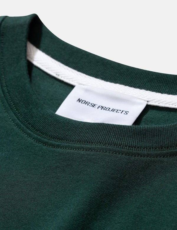 Norse Projects Niels Standard T Shirt - Bottle Green Norse Projects Niels Standard T Shirt - Bottle Green