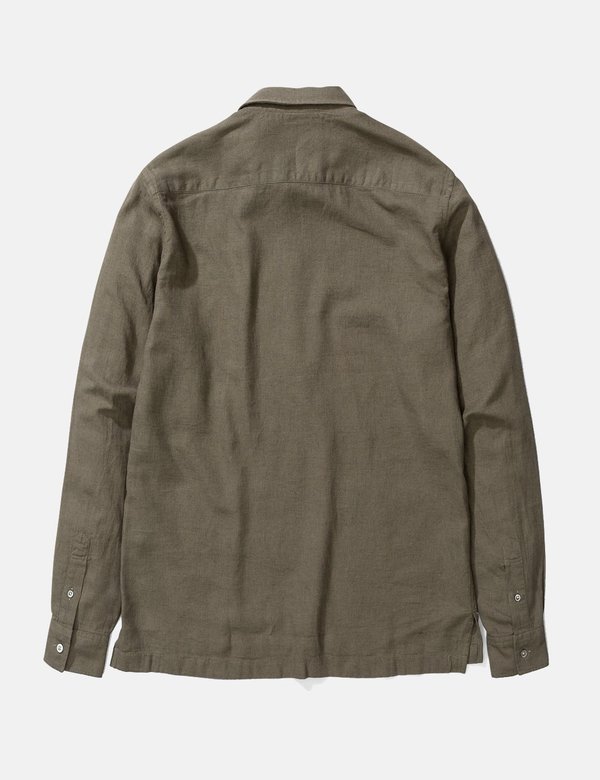 Norse Projects Oscar Half Placket Shirt - Ivy Green Norse Projects Oscar Half Placket Shirt - Ivy Green