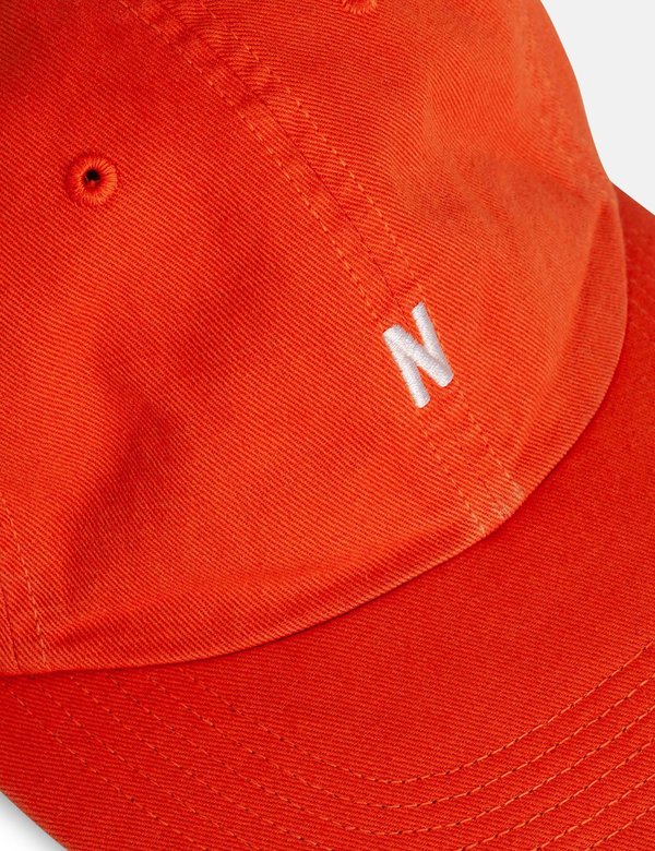 Norse Projects Twill Sports Cap - Pumpkin Orange Norse Projects Twill Sports Cap - Pumpkin Orange