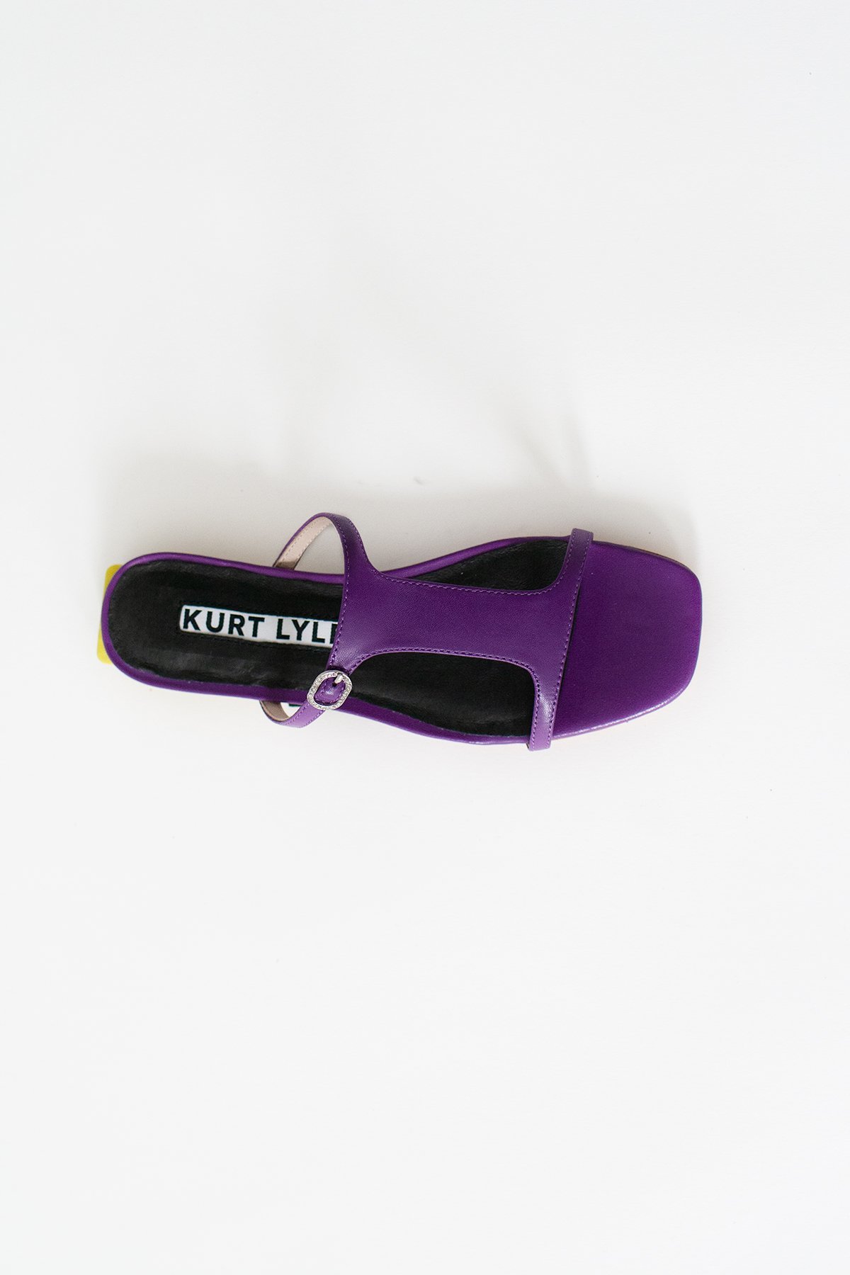 Kurt Lyle Mimi Slide - Purple/Chartreuse - Image 3 of 5
