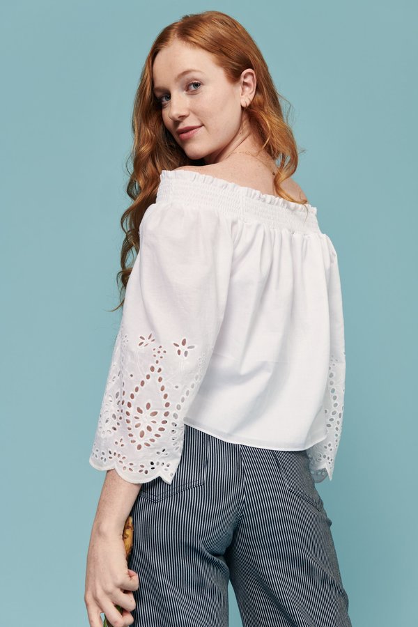 Whimsy + Row August Top - White Whimsy + Row August Top - White