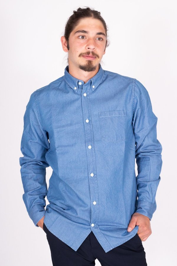 Norse Projects Anton Denim Shirt - Stone Washed Norse Projects Anton Denim Shirt - Stone Washed