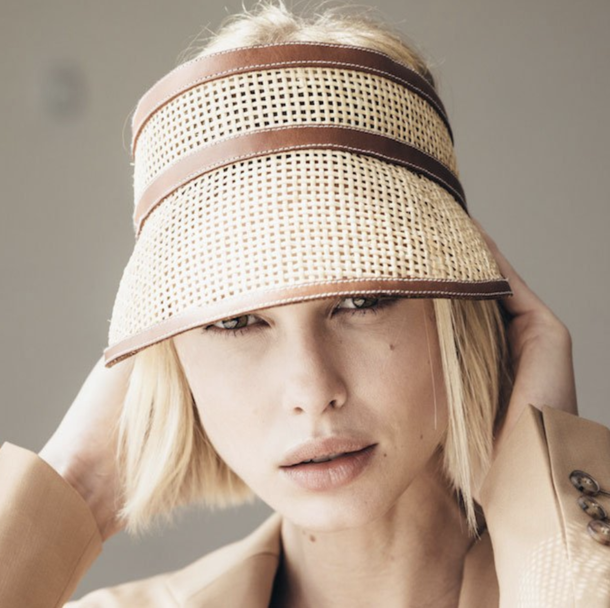 Janessa Leone Constance Visor | Garmentory display picture 3
