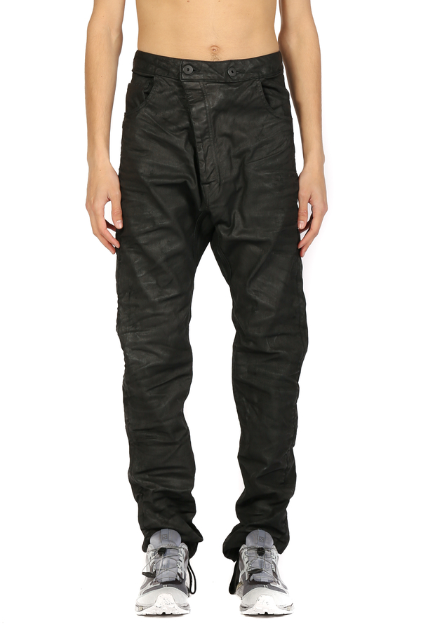 11 by Boris Bidjan Saberi Waxed Denim Jeans - Black | Garmentory