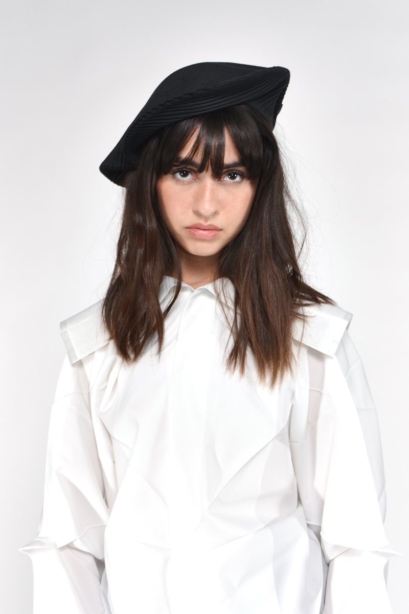 PLEATS PLEASE ISSEY MIYAKE Pleats Beret - Black | Garmentory