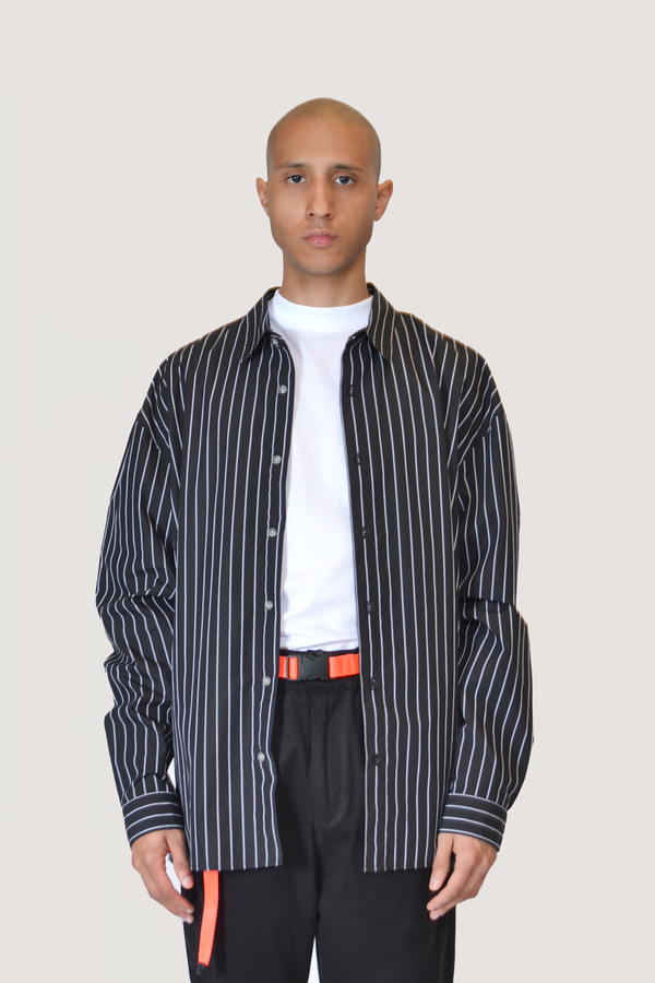 The Celect Striped Woven - Black/White Stripes The Celect Striped Woven - Black/White Stripes