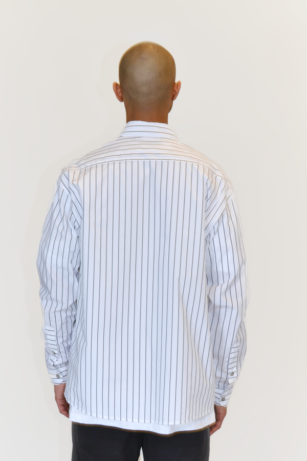 The Celect Striped Woven - White/Black Stripes The Celect Striped Woven - White/Black Stripes