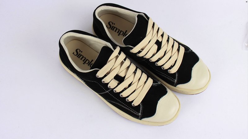 Simple Retro 91 Sneaker - black/white | Garmentory