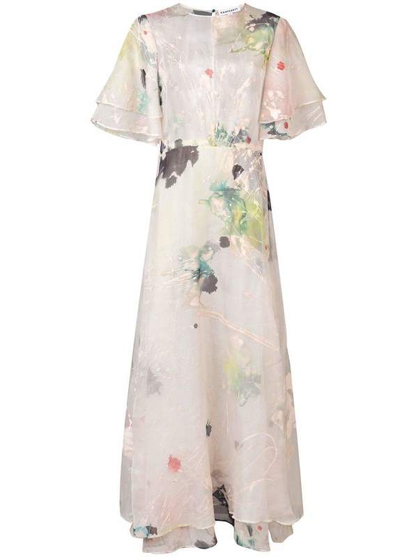 Kamperett LEONORA SILK ORGANZA DRESS - HAND PAINTED Kamperett LEONORA SILK ORGANZA DRESS - HAND PAINTED