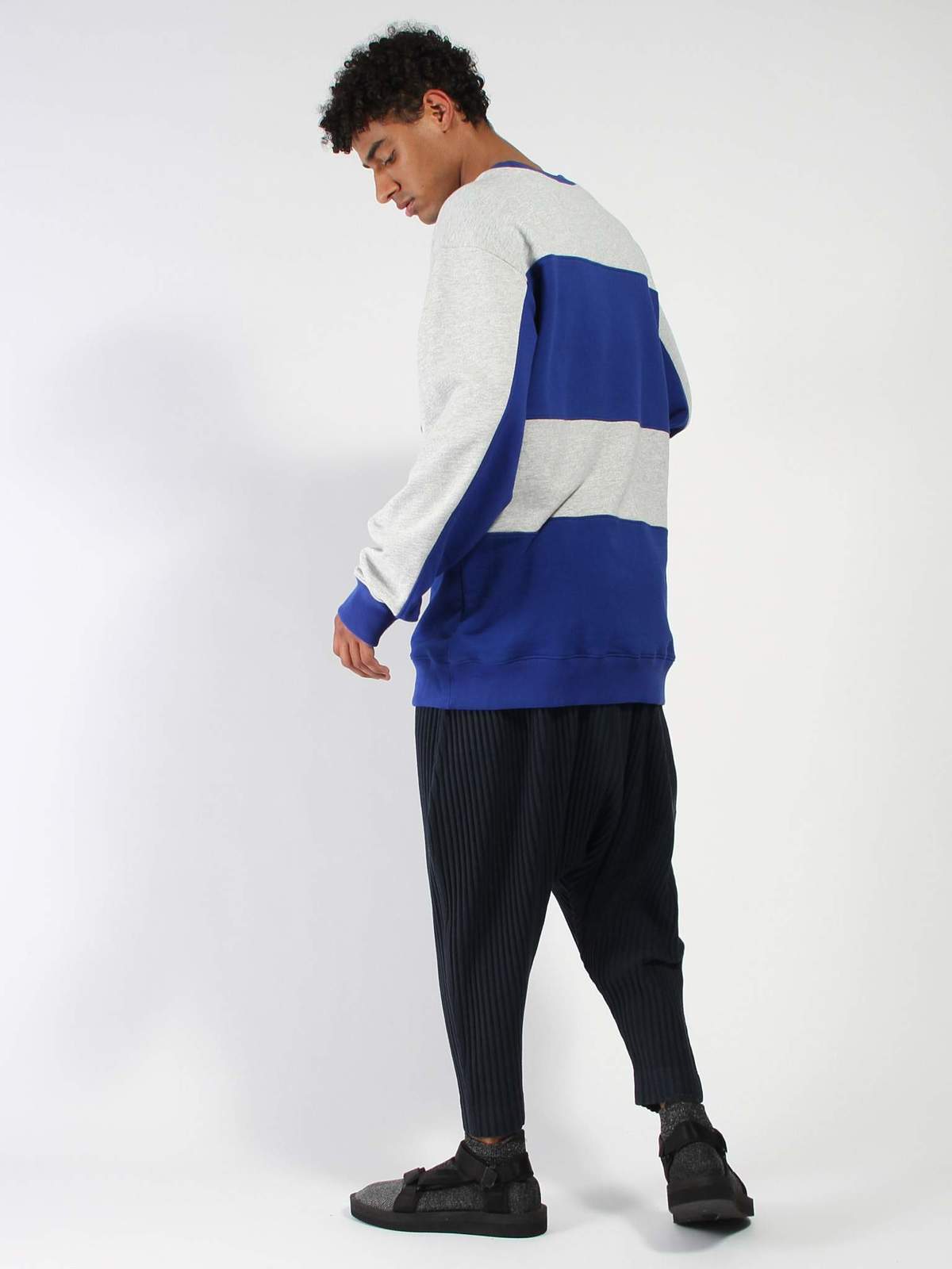 Willy Chavarria New Exeter Sweatshirt - blue/grey | Garmentory