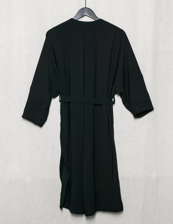 Berenik CARDIGAN WITH BELT - triacetate black Berenik CARDIGAN WITH BELT - triacetate black