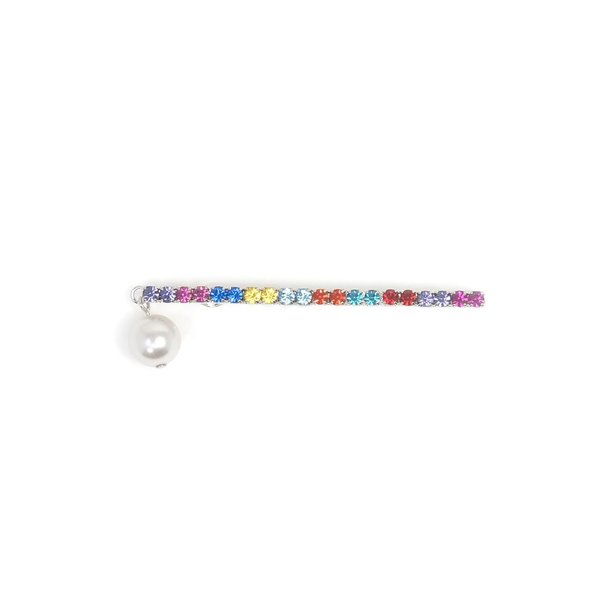 Joomi Lim Crystal Bar Bobbi Pin - Rhodium/Rainbow Joomi Lim Crystal Bar Bobbi Pin - Rhodium/Rainbow