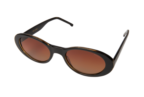 KOMONO Alina Oval Sunglasses - Black Tortoise KOMONO Alina Oval Sunglasses - Black Tortoise