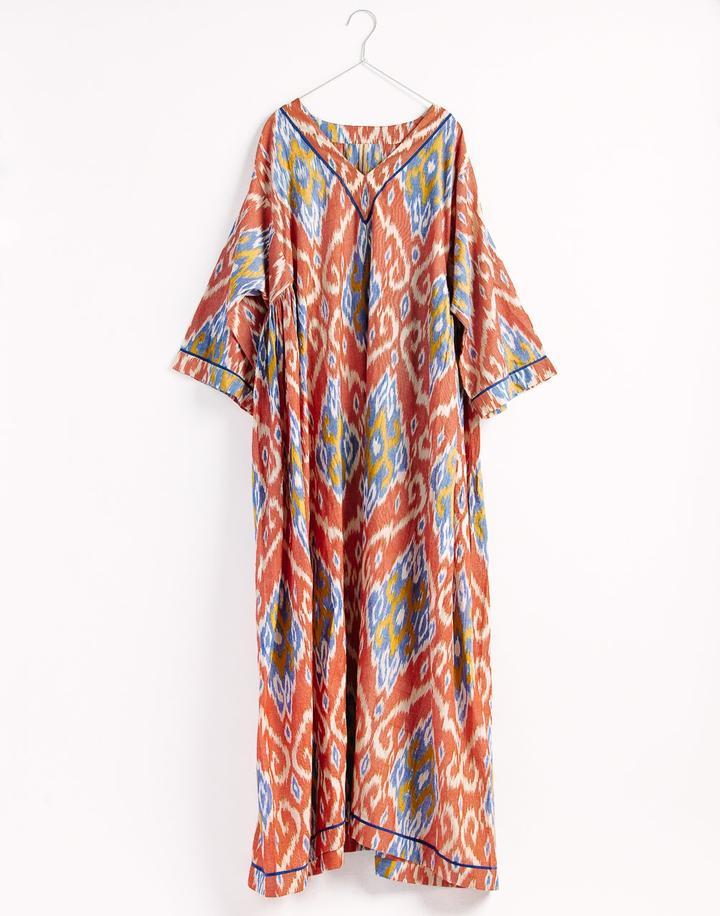 Matta NY Laila Ikat Kaftan Rust Garmentory