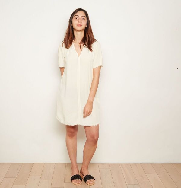 The ODELLS Everyday Shift Dress - Ecru The ODELLS Everyday Shift Dress - Ecru