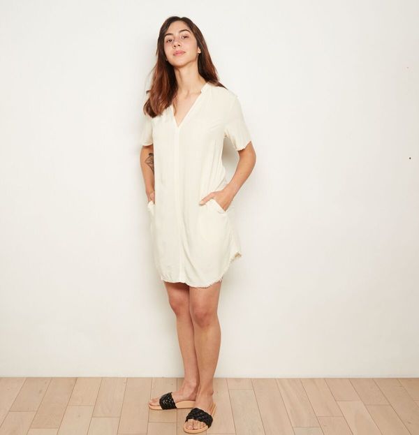 The ODELLS Everyday Shift Dress - Ecru The ODELLS Everyday Shift Dress - Ecru
