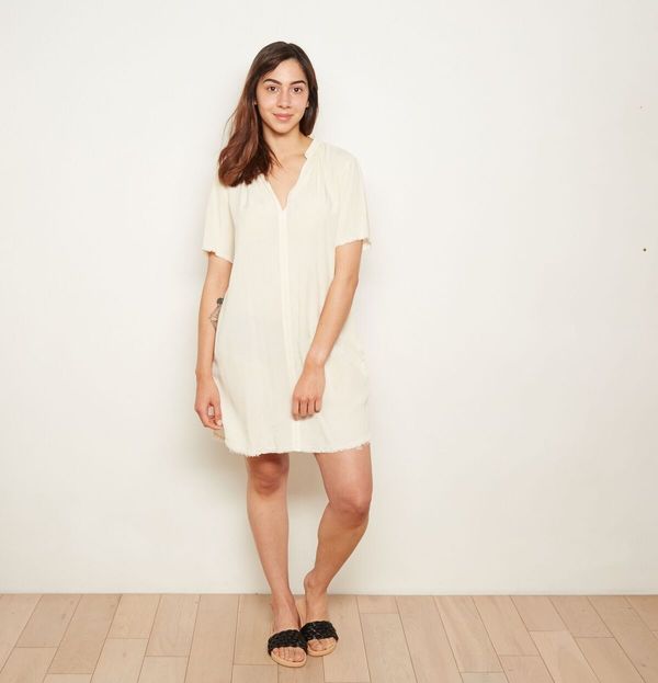 The ODELLS Everyday Shift Dress - Ecru The ODELLS Everyday Shift Dress - Ecru