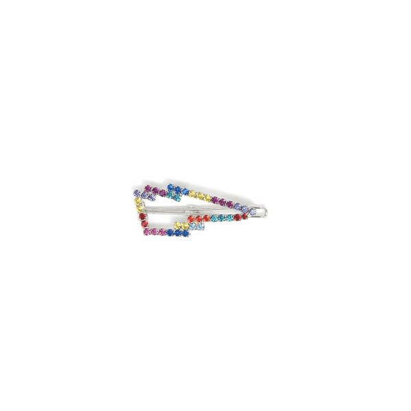 Joomi Lim Lightning Bolt Hair Clip - Rhodium/Rainbow Joomi Lim Lightning Bolt Hair Clip - Rhodium/Rainbow