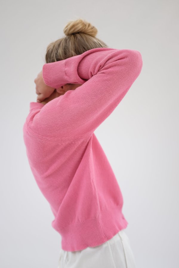 Beklina Cotton Knit Cardigan - Piñata Pink Beklina Cotton Knit Cardigan - Piñata Pink