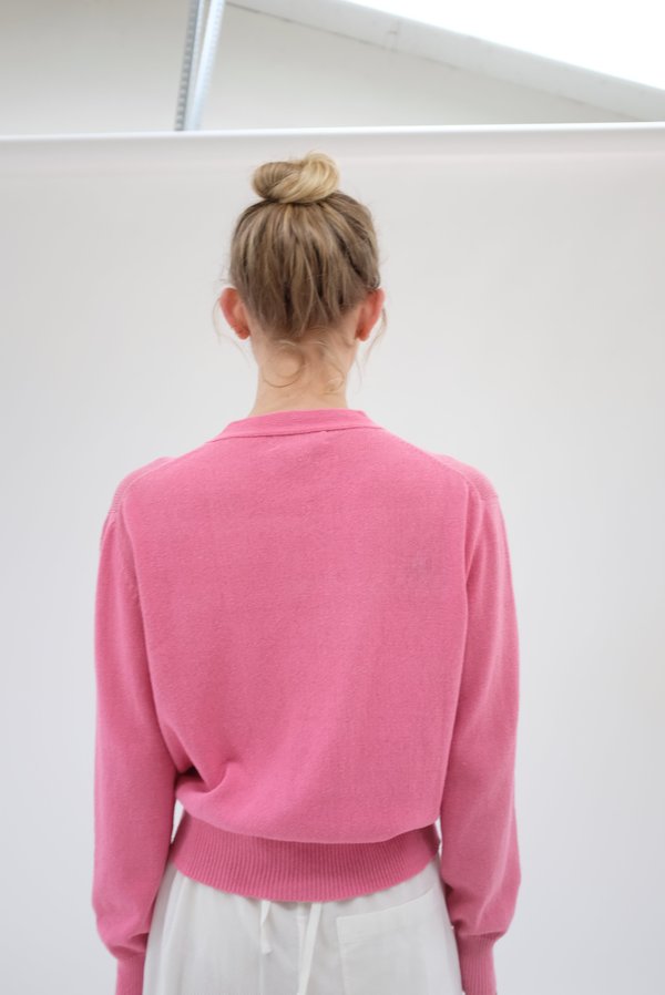 Beklina Cotton Knit Cardigan - Piñata Pink Beklina Cotton Knit Cardigan - Piñata Pink