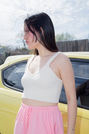 Wray Rib Bralette - white Wray Rib Bralette - white