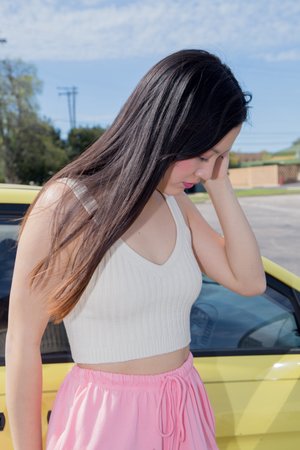 Wray Rib Bralette - white Wray Rib Bralette - white