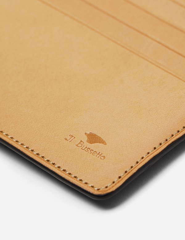 Il Bussetto Bi-Fold Wallet (Leather) - Black Il Bussetto Bi-Fold Wallet (Leather) - Black