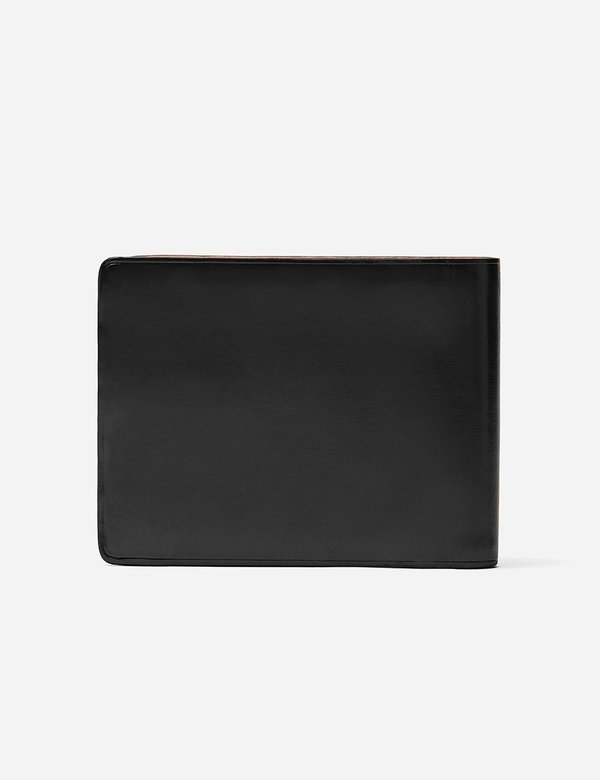 Il Bussetto Bi-Fold Wallet (Leather) - Black Il Bussetto Bi-Fold Wallet (Leather) - Black