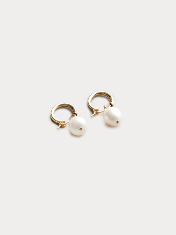 Wolf Circus Pearl Hoops Small Wolf Circus Pearl Hoops Small