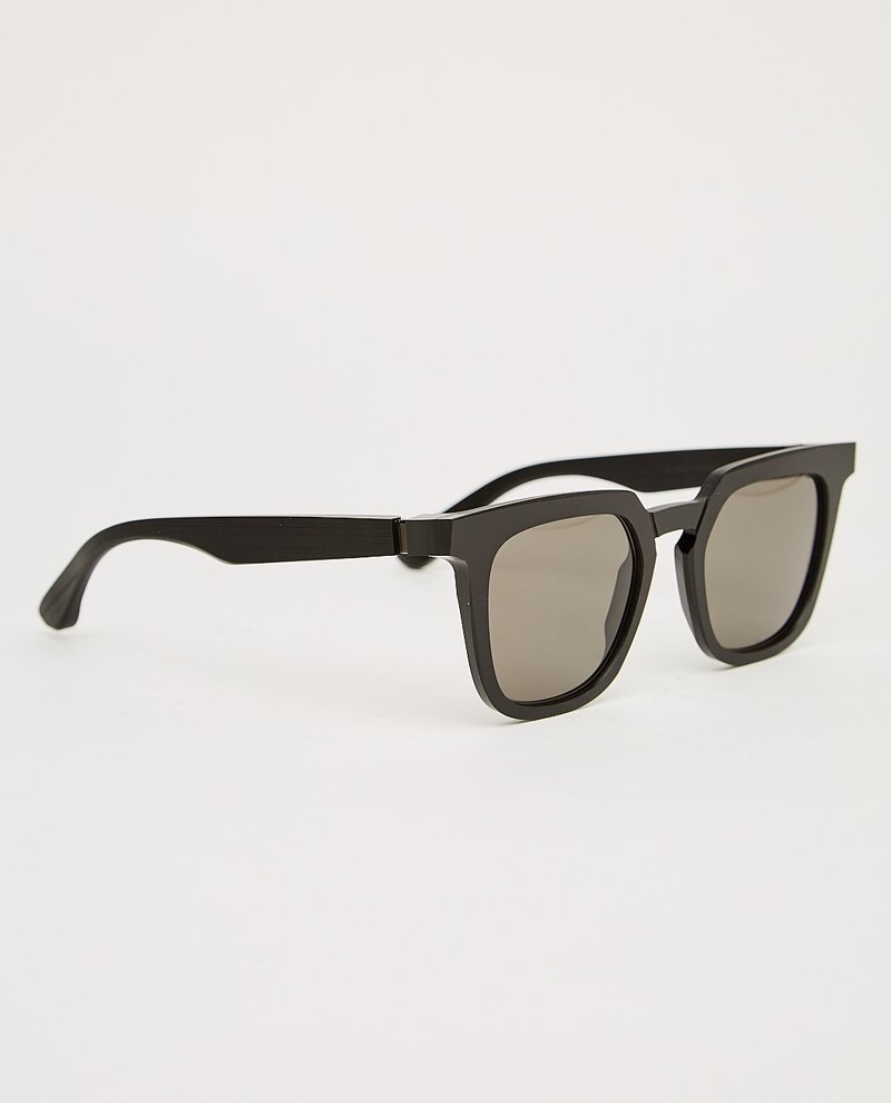 MYKITA x MAISON MARGIELA MMRAW008 SUNGLASSES - BLACK | Garmentory