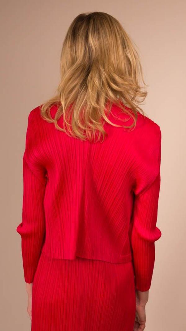 Issey Miyake Short Cardigan - Raspberry Issey Miyake Short Cardigan - Raspberry