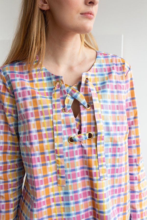 NC2 Paris Bright Check Tunic Dress NC2 Paris Bright Check Tunic Dress