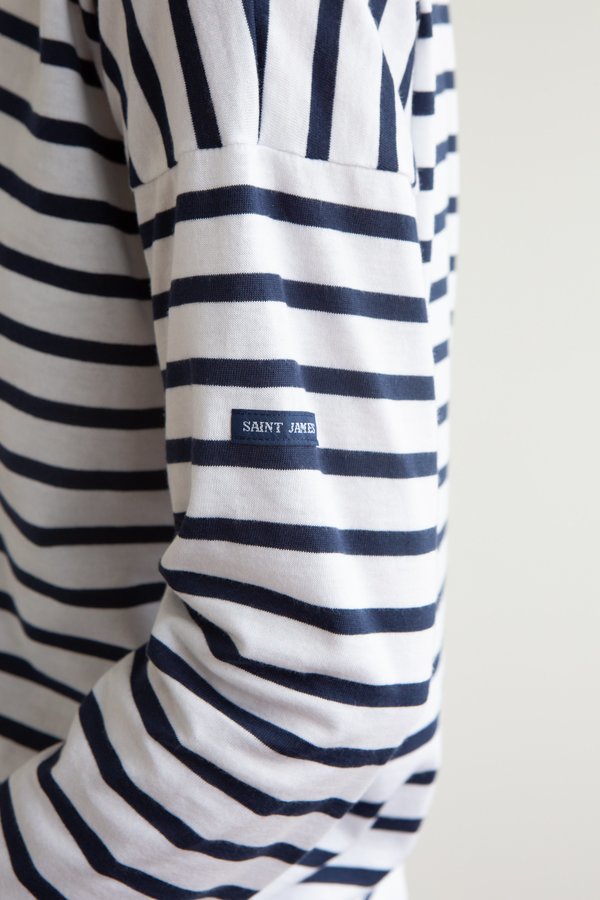 Saint James Minquiers Breton - White/Navy Saint James Minquiers Breton - White/Navy