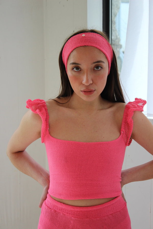 Pearle Knits Beguilde Top - Pitaya Pearle Knits Beguilde Top - Pitaya