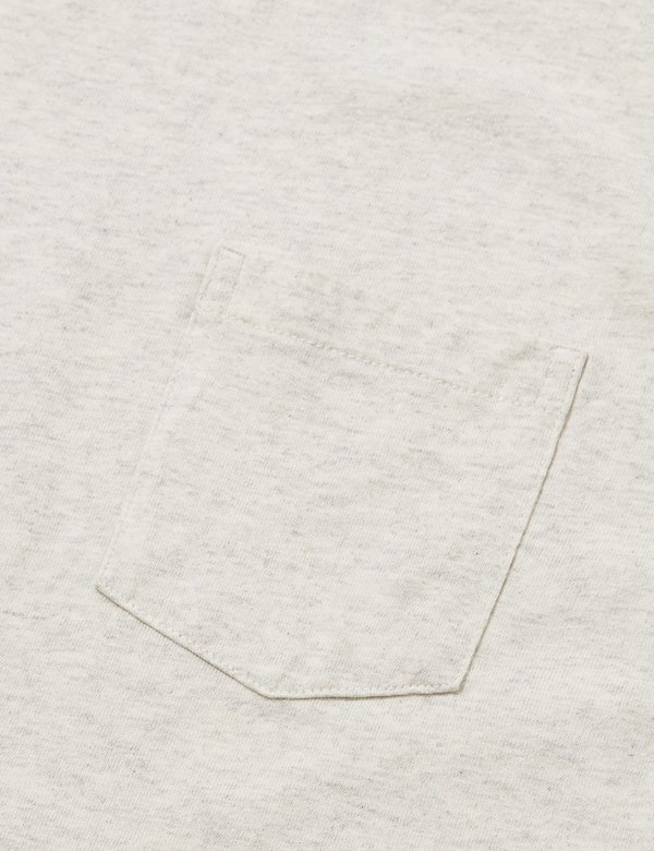 Velva Sheen College Arm Stripe USA Made T-shirt - Oatmeal/Burgundy Velva Sheen College Arm Stripe USA Made T-shirt - Oatmeal/Burgundy