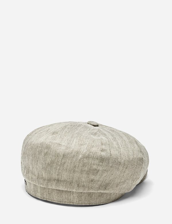 Stetson Hatteras Fine Herringbone Flat Cap - Dark Beige Stetson Hatteras Fine Herringbone Flat Cap - Dark Beige