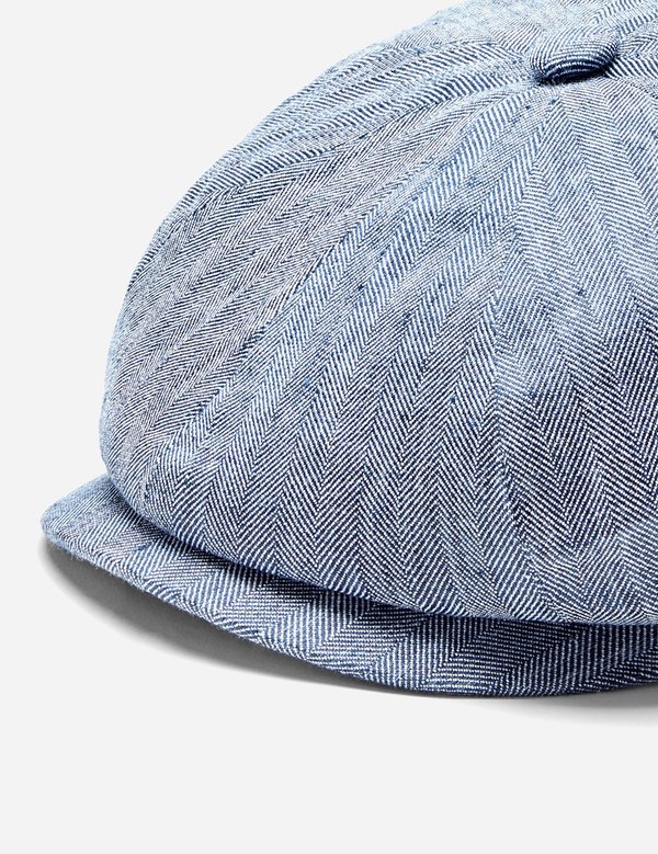 Stetson Hatteras Fine Herringbone Flat Cap - Indigo Blue Stetson Hatteras Fine Herringbone Flat Cap - Indigo Blue