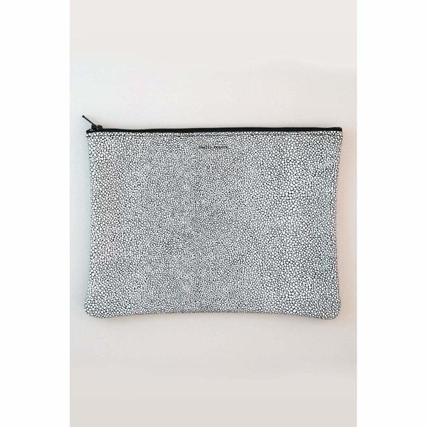 Tracey Tanner Large Flat Pouch - Black Stingray Tracey Tanner Large Flat Pouch - Black Stingray