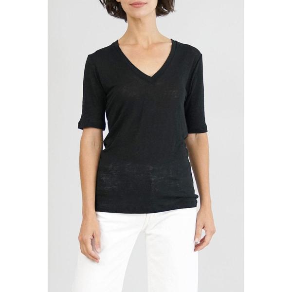 Emerson Fry Linen Luxe Emerson T - Black Emerson Fry Linen Luxe Emerson T - Black
