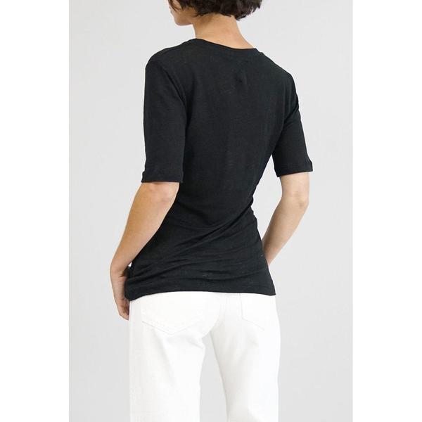 Emerson Fry Linen Luxe Emerson T - Black Emerson Fry Linen Luxe Emerson T - Black