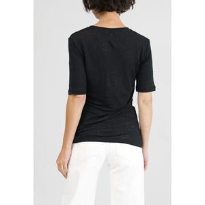 Emerson Fry Linen Luxe Emerson T - Black Emerson Fry Linen Luxe Emerson T - Black