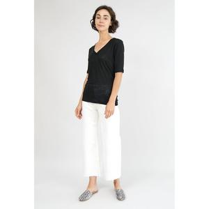 Emerson Fry Linen Luxe Emerson T - Black Emerson Fry Linen Luxe Emerson T - Black