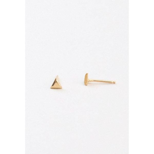 Marisa Mason Small Triangle Stud Earrings - Gold Marisa Mason Small Triangle Stud Earrings - Gold