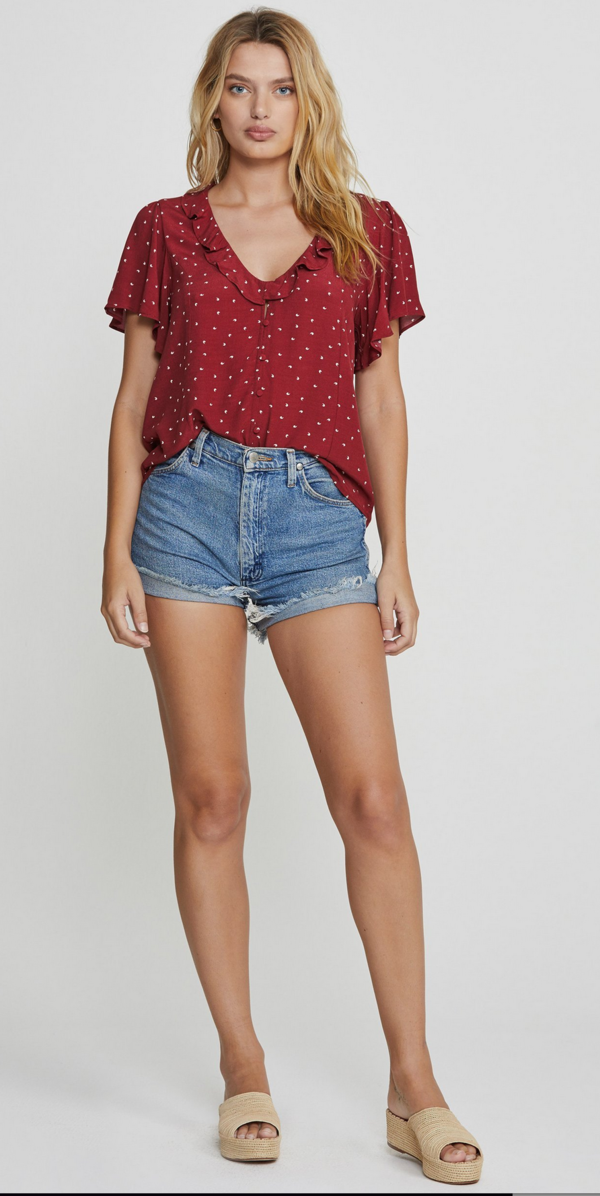 Auguste the Label Luna Blouse - Sky Auguste the Label Luna Blouse - Sky