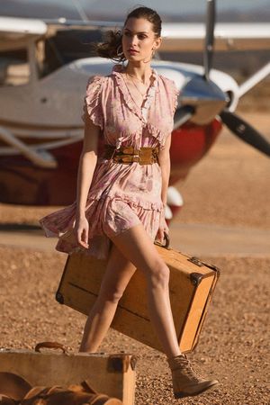 SPELL & THE GYPSY COLLECTIVE Wild Bloom Mini Dress - Blush | Garmentory