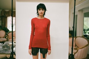 Standard Issue Merino Tulle Top - Red Standard Issue Merino Tulle Top - Red